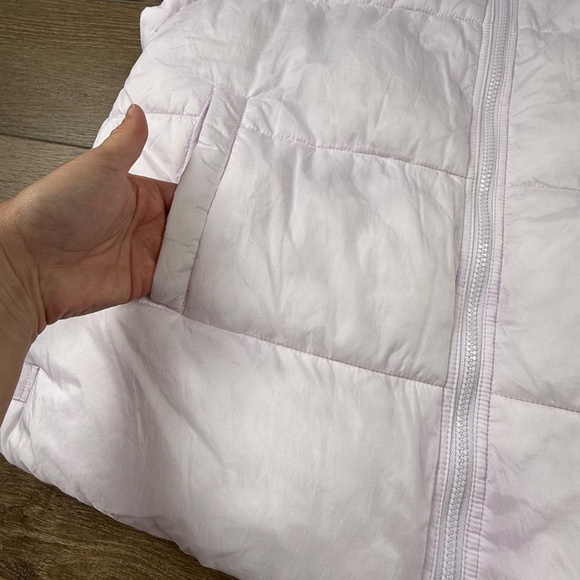 Free People FP Movement In a Bubble Puffer Vest Rose Quartz S NWT Oversized - Picture 14 of 14